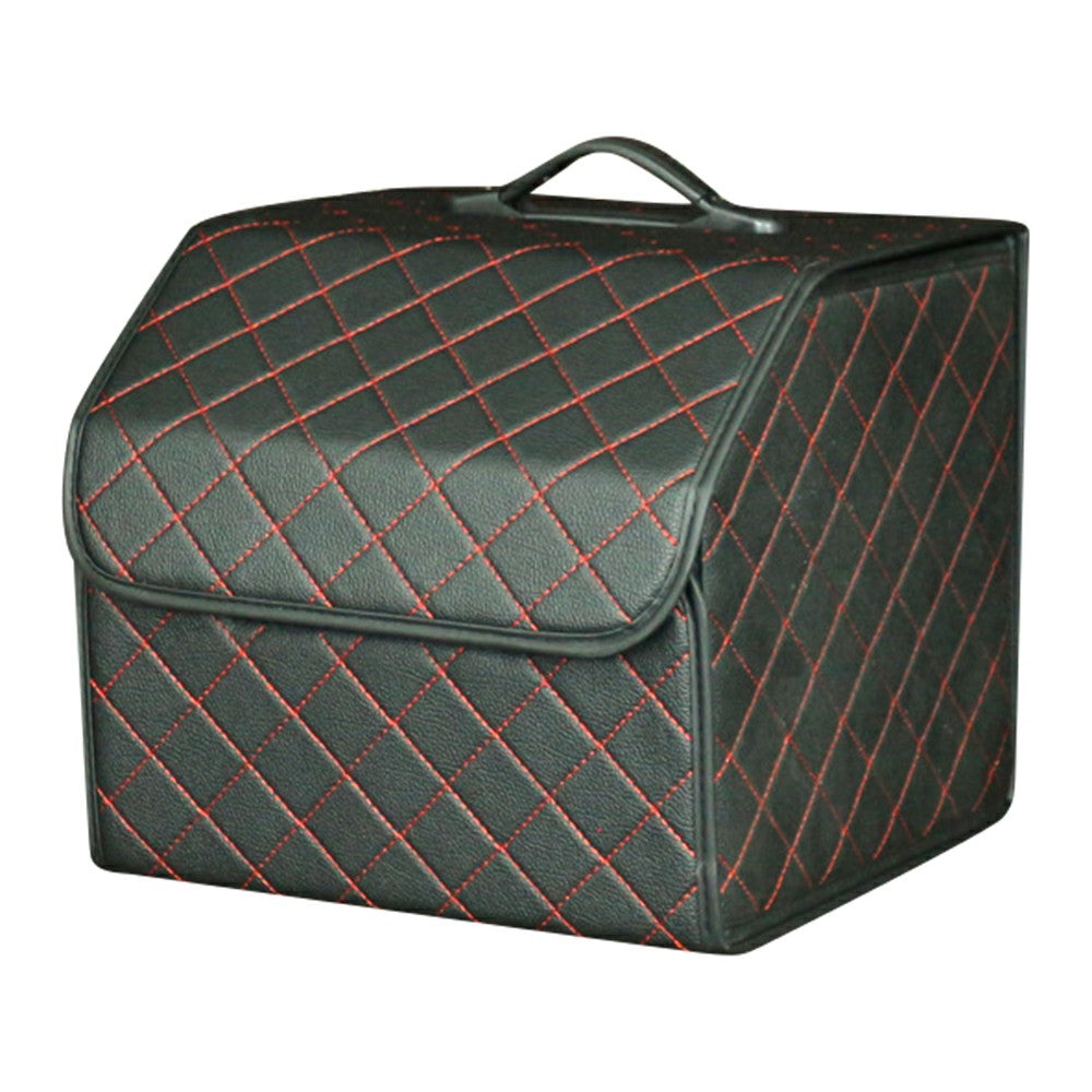 10006 Foldable Car Trunk Organizer Container Leather Storage Box, Small Size 10006 Foldable Car Trunk Organizer Container Leather Storage Box, Small Size